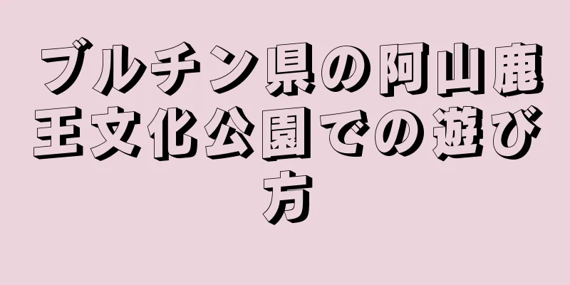 ブルチン県の阿山鹿王文化公園での遊び方