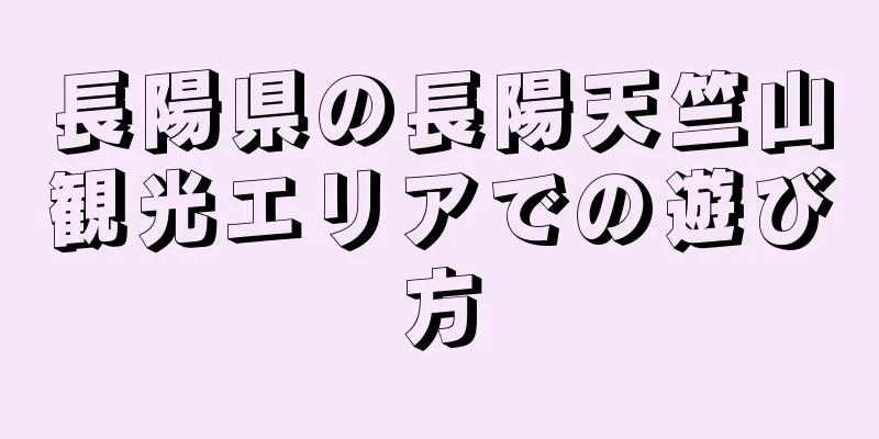 長陽県の長陽天竺山観光エリアでの遊び方