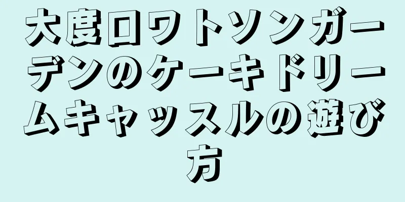 大度口ワトソンガーデンのケーキドリームキャッスルの遊び方