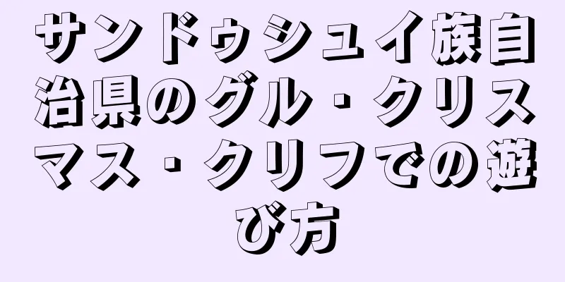 サンドゥシュイ族自治県のグル・クリスマス・クリフでの遊び方