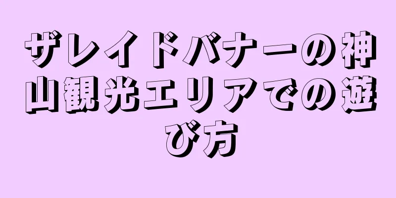 ザレイドバナーの神山観光エリアでの遊び方