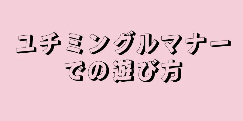 ユチミングルマナーでの遊び方