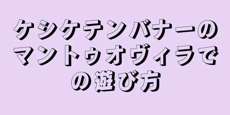 ケシケテンバナーのマントゥオヴィラでの遊び方