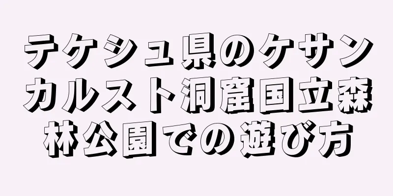 テケシュ県のケサンカルスト洞窟国立森林公園での遊び方