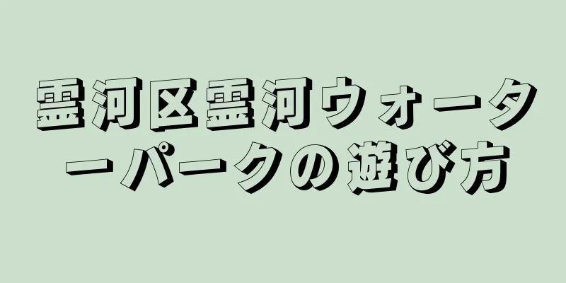 霊河区霊河ウォーターパークの遊び方
