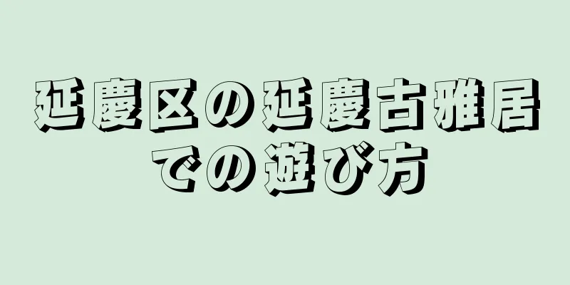 延慶区の延慶古雅居での遊び方