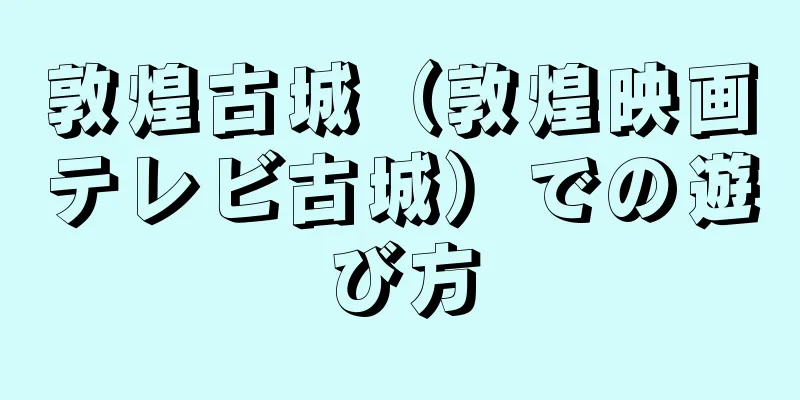 敦煌古城（敦煌映画テレビ古城）での遊び方