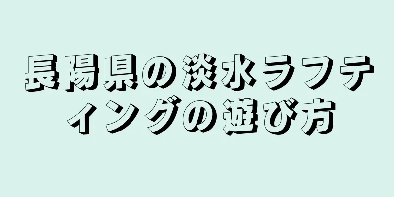 長陽県の淡水ラフティングの遊び方