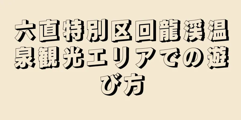 六直特別区回龍渓温泉観光エリアでの遊び方