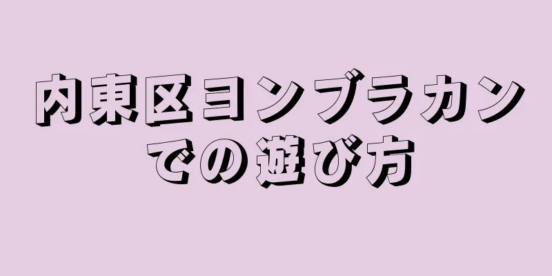 内東区ヨンブラカンでの遊び方