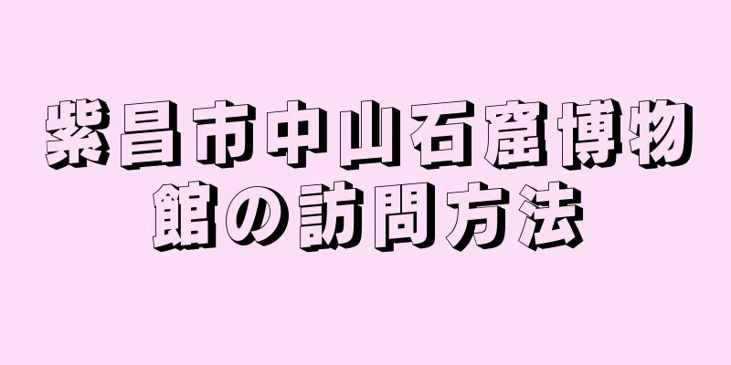 紫昌市中山石窟博物館の訪問方法