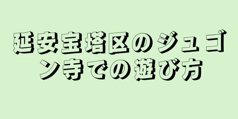 延安宝塔区のジュゴン寺での遊び方