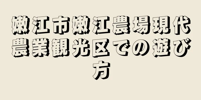 嫩江市嫩江農場現代農業観光区での遊び方