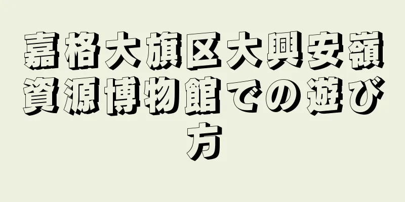嘉格大旗区大興安嶺資源博物館での遊び方