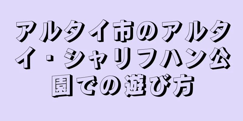 アルタイ市のアルタイ・シャリフハン公園での遊び方