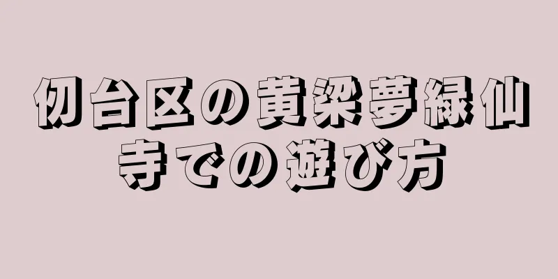 仞台区の黄梁夢緑仙寺での遊び方