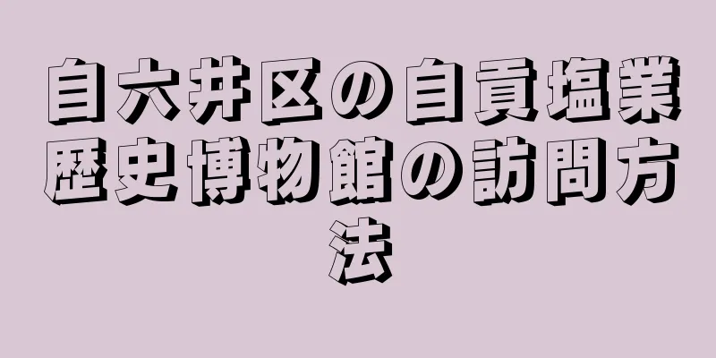 自六井区の自貢塩業歴史博物館の訪問方法