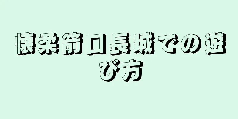 懐柔箭口長城での遊び方