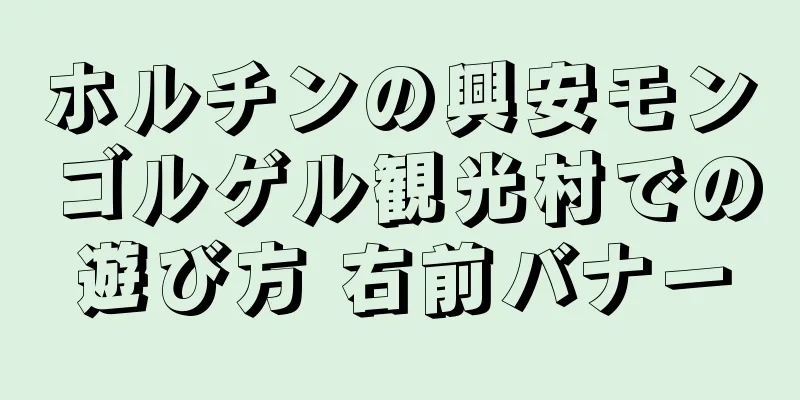 ホルチンの興安モンゴルゲル観光村での遊び方 右前バナー