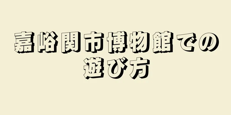嘉峪関市博物館での遊び方