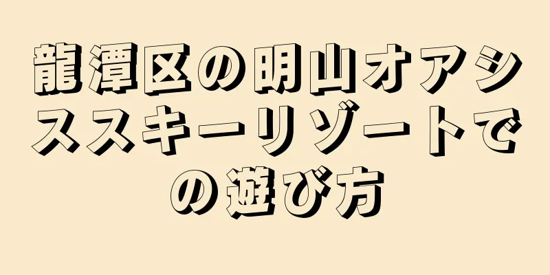 龍潭区の明山オアシススキーリゾートでの遊び方