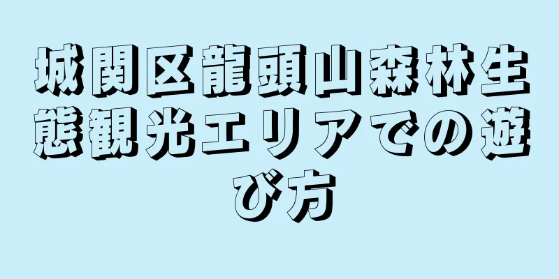 城関区龍頭山森林生態観光エリアでの遊び方