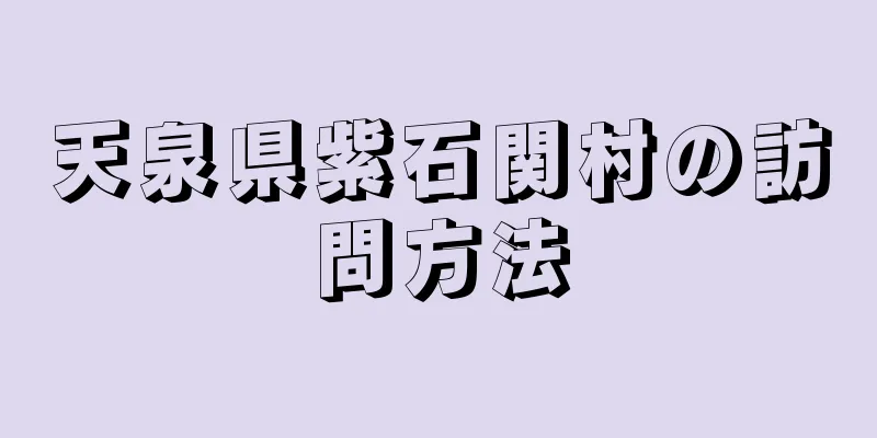 天泉県紫石関村の訪問方法