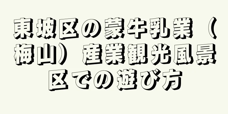東坡区の蒙牛乳業（梅山）産業観光風景区での遊び方