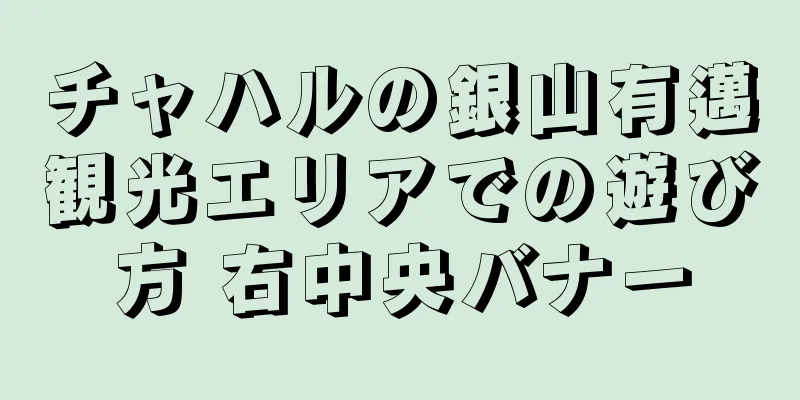 チャハルの銀山有邁観光エリアでの遊び方 右中央バナー