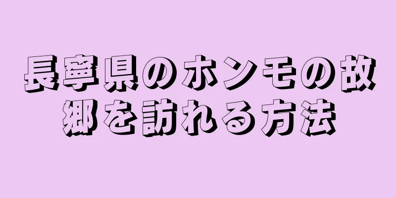 長寧県のホンモの故郷を訪れる方法