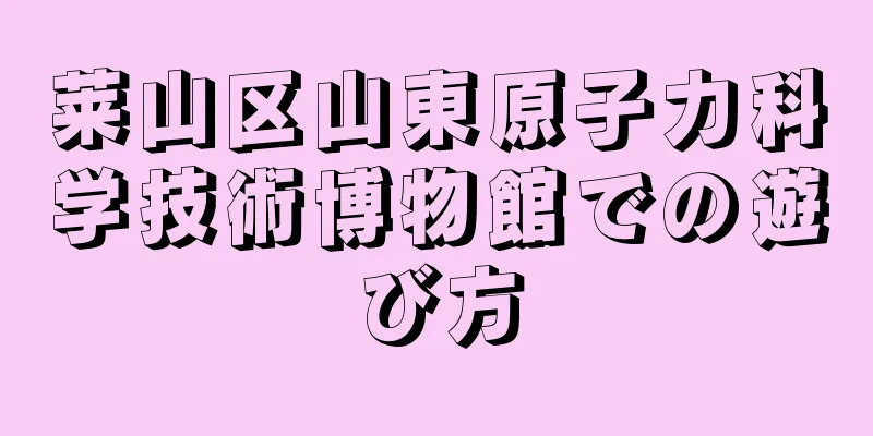 莱山区山東原子力科学技術博物館での遊び方