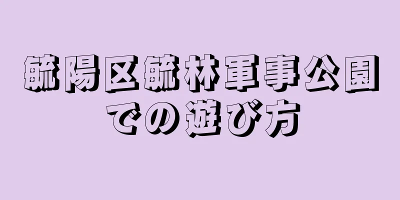 毓陽区毓林軍事公園での遊び方