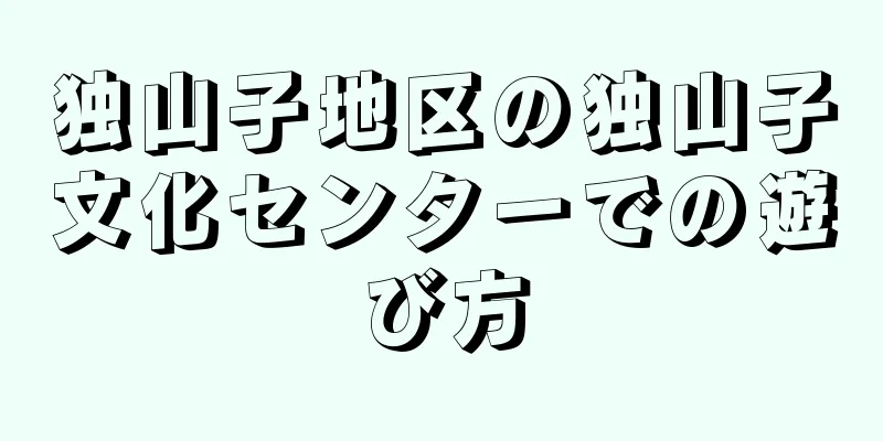 独山子地区の独山子文化センターでの遊び方