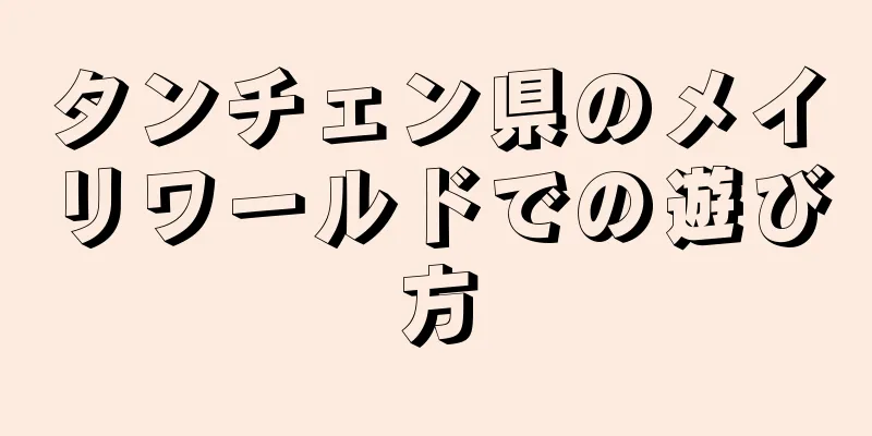 タンチェン県のメイリワールドでの遊び方