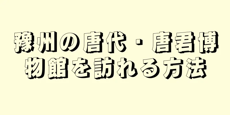 豫州の唐代・唐君博物館を訪れる方法