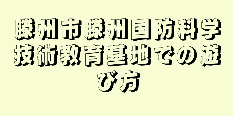 滕州市滕州国防科学技術教育基地での遊び方