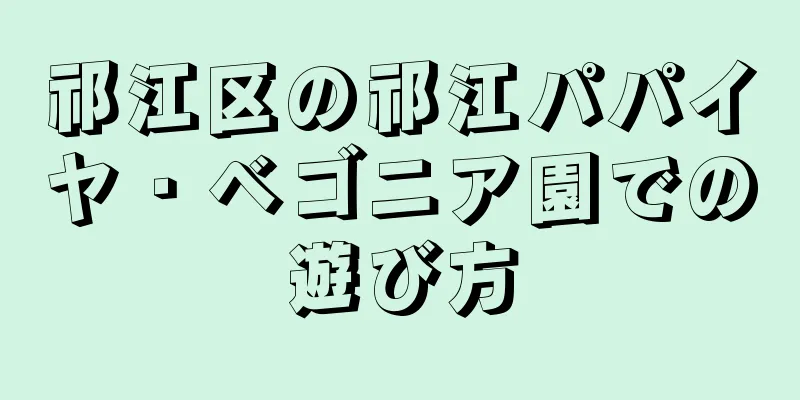 祁江区の祁江パパイヤ・ベゴニア園での遊び方