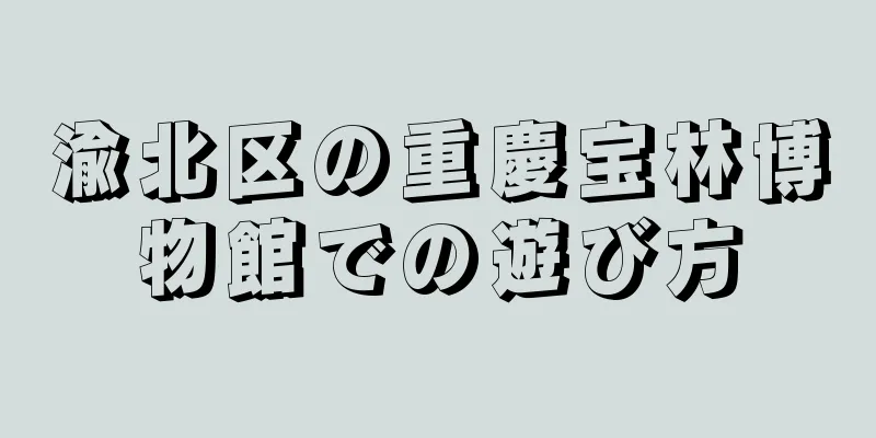 渝北区の重慶宝林博物館での遊び方