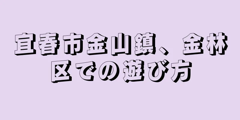 宜春市金山鎮、金林区での遊び方