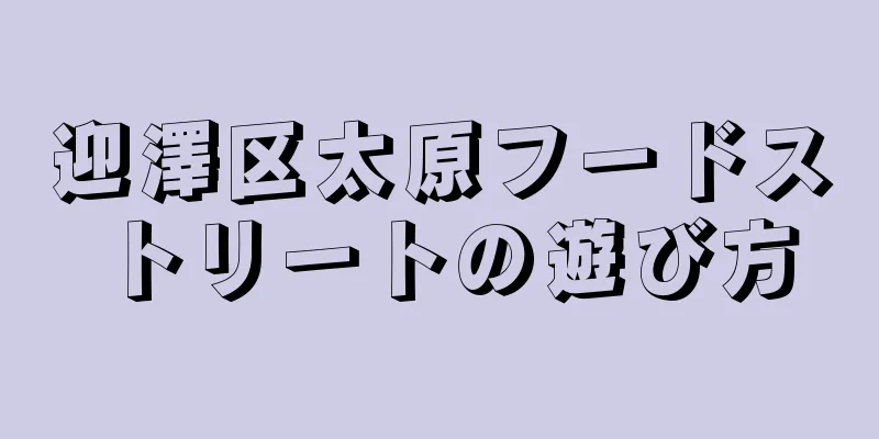 迎澤区太原フードストリートの遊び方