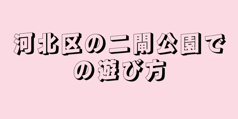 河北区の二閘公園での遊び方