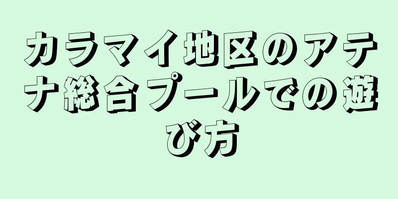 カラマイ地区のアテナ総合プールでの遊び方