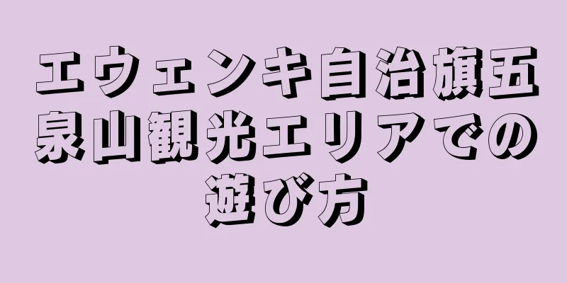 エウェンキ自治旗五泉山観光エリアでの遊び方