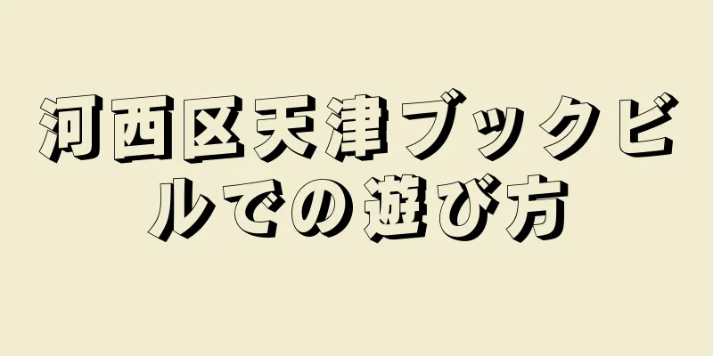 河西区天津ブックビルでの遊び方