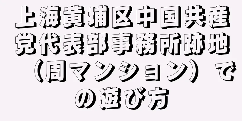 上海黄埔区中国共産党代表部事務所跡地（周マンション）での遊び方