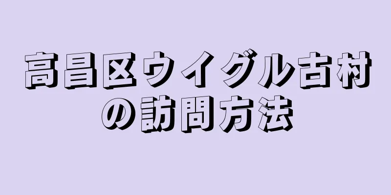 高昌区ウイグル古村の訪問方法
