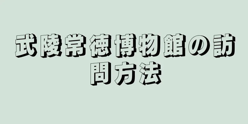 武陵常徳博物館の訪問方法