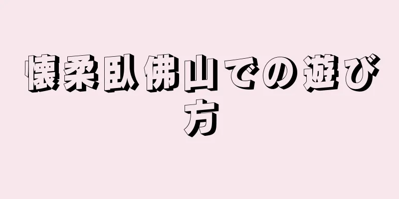 懐柔臥佛山での遊び方
