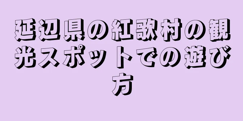 延辺県の紅歌村の観光スポットでの遊び方