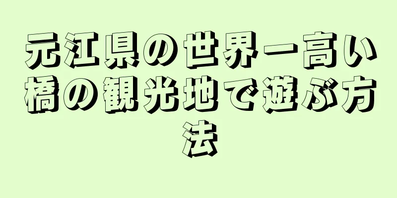 元江県の世界一高い橋の観光地で遊ぶ方法